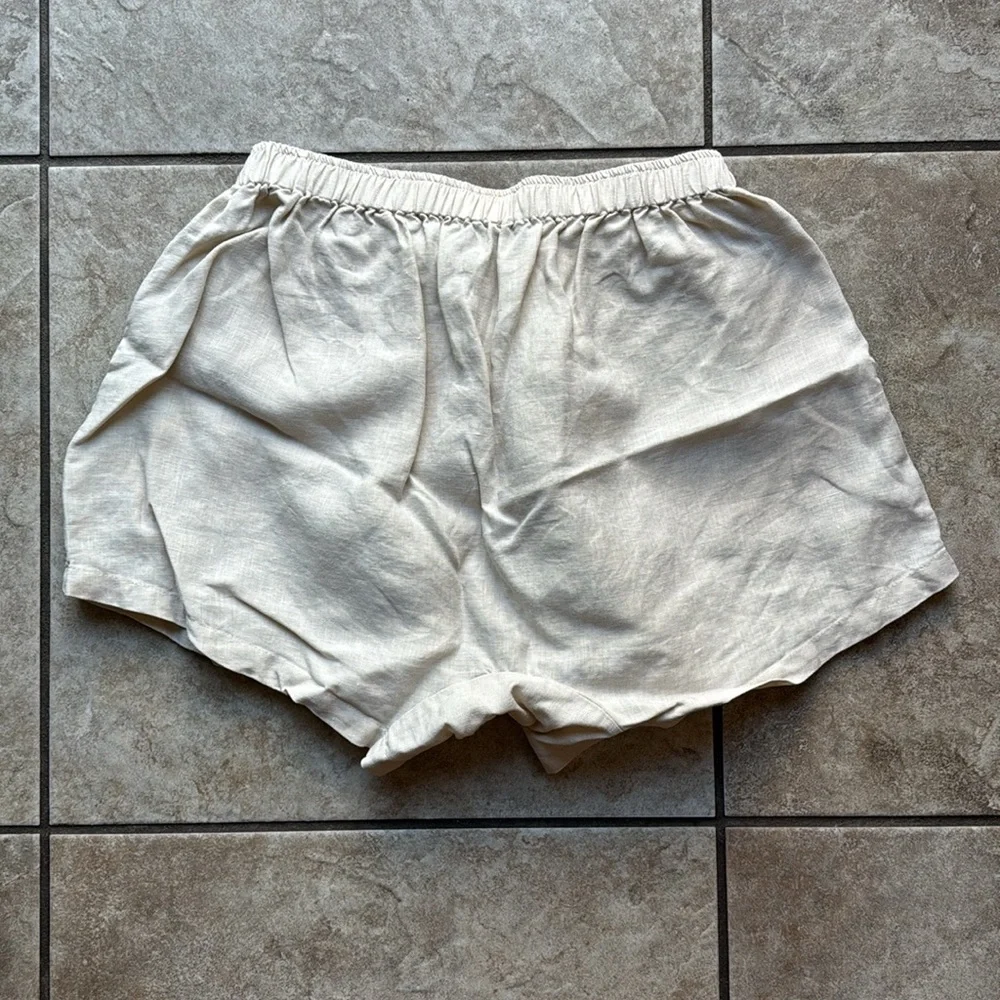 Deiji Studios Womens Linen Set Oatmeal M/L - Picture 8 of 12